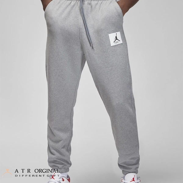 grey Nike Pants Jordan Flight Fleece شلوار مردانه نایک مدل Jordan Flight Fleece