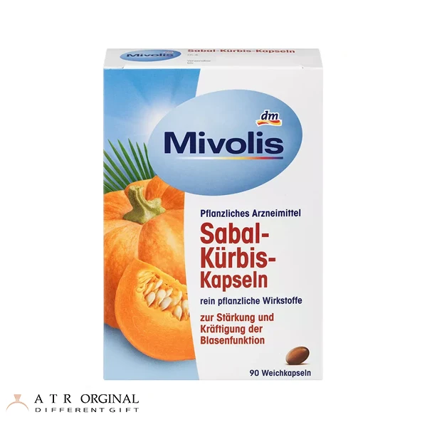 mivolis-sabal-kuerbis-kapseln قرص کدو حلوایی میولیس ۹۰ عددی تقویت مثانه و پروستات