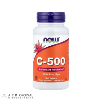 قرص جویدنی ویتامین C 500 ناو برای پشتیبانی آنتی اکسیدانی، بسته 100 عددی