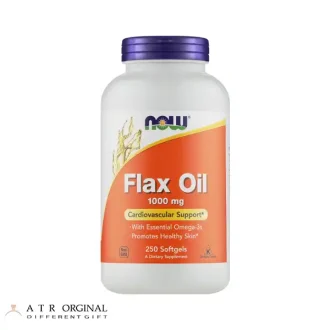 قرص روغن بذر کتان ناو NOW Foods Flax Oil