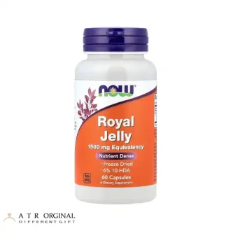 ژل رویال ناو 60 عددی Now Royal Jelly 1500Mg