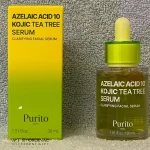 سرم آزلائیک اسید 10 کوجیک و درخت چای پیوریتو Purito ضد جوش،ضد لک و تسکین دهنده