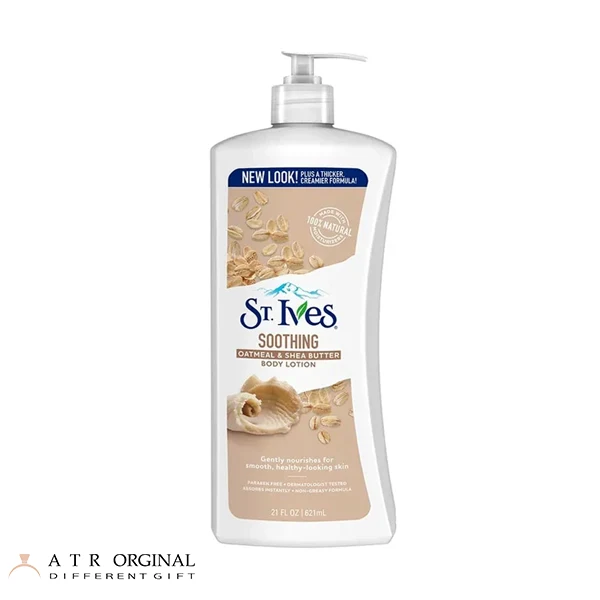 st-ives-oatmeal-and-shea-butter-body-lotion لوسیون بدن مدل عصاره جوی دوسر و شی باتر سینت ایوز - Image 1