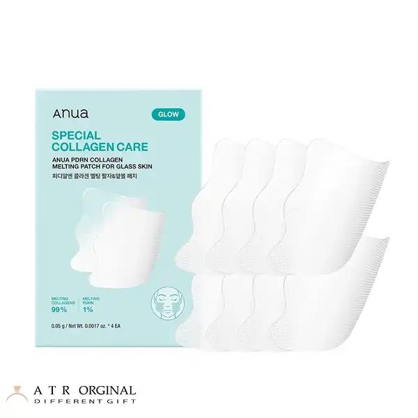 پچ صورت کلاژن و PDRN آنوا PDRN Collagen Melting Patch For Glass Skin [بسته4تایی]